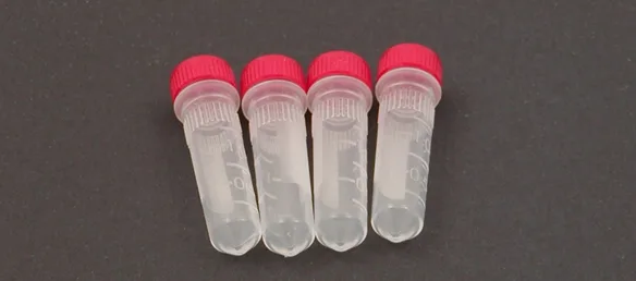 LabTIE 330TX vial used with the laboratory dispenser