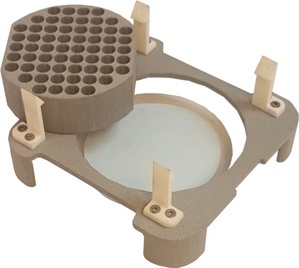 LabTIE 60 well petri dish converter for the laboratory dispenser
