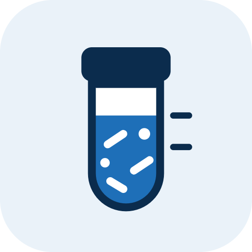 LabTIE bead size guide icon for faecal and microbiome samples